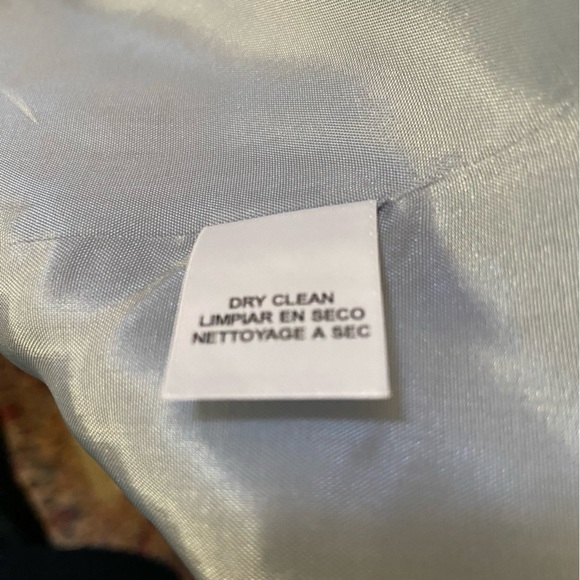 JONES NY Collection Jacket In Palest Periwinkle With Smoky Sheen Buttons. Chic. - Picture 6 of 6